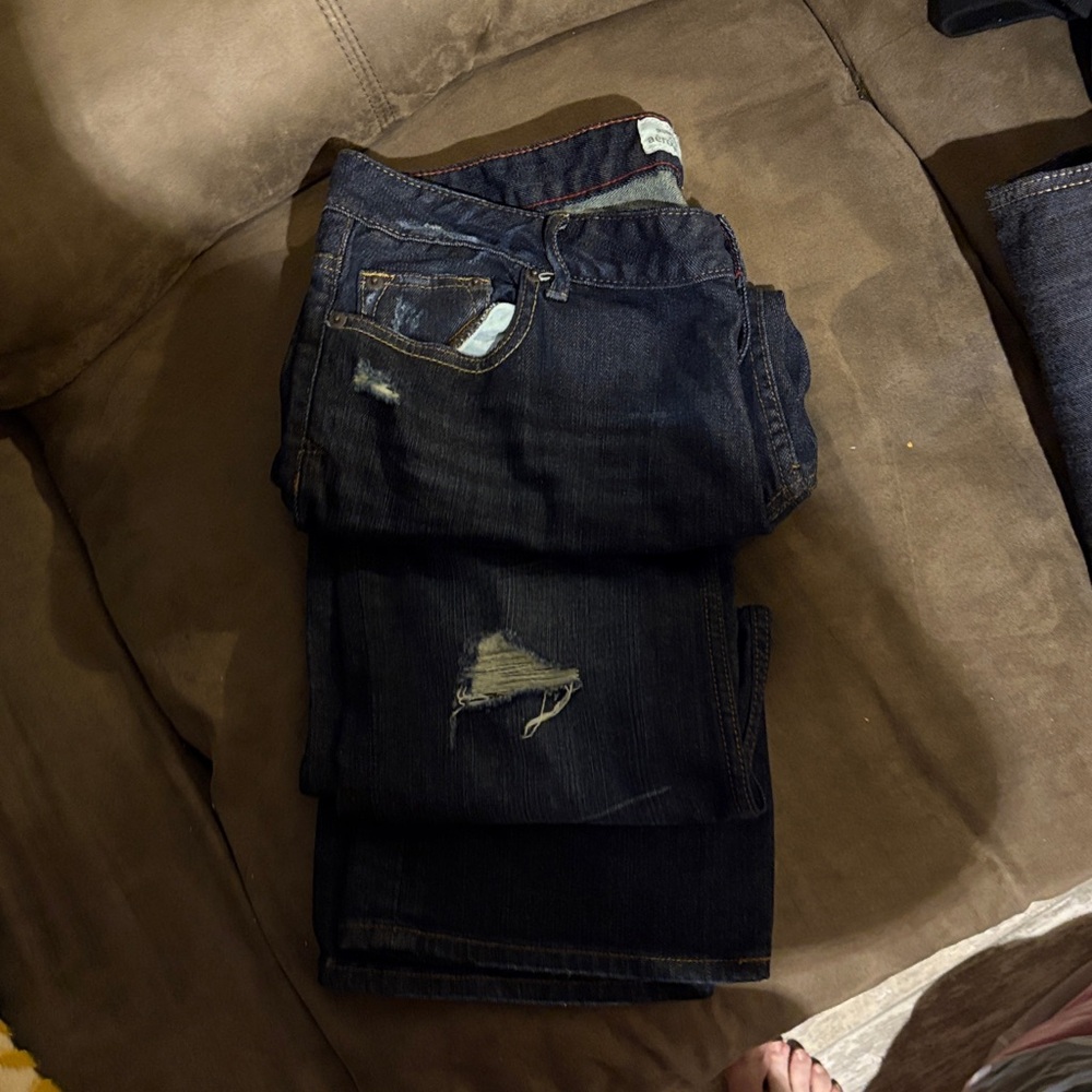 Aeropostale Women's Boot Cut Jeans - Dark Blue